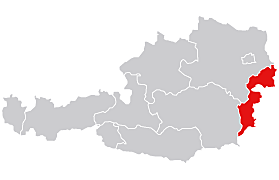 Karte Burgenland