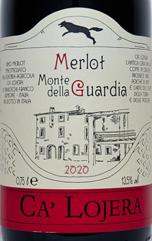 Etikett Merlot - Monte della Guardia 2016 - Azienda Agricola Ca' Lojera